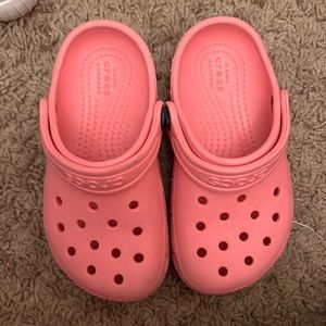 Toddler size 9 pink crocs